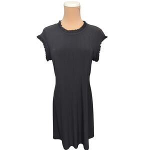 Nicole Miller New York Black Dress Womens M Classic Little Black Dress LBD